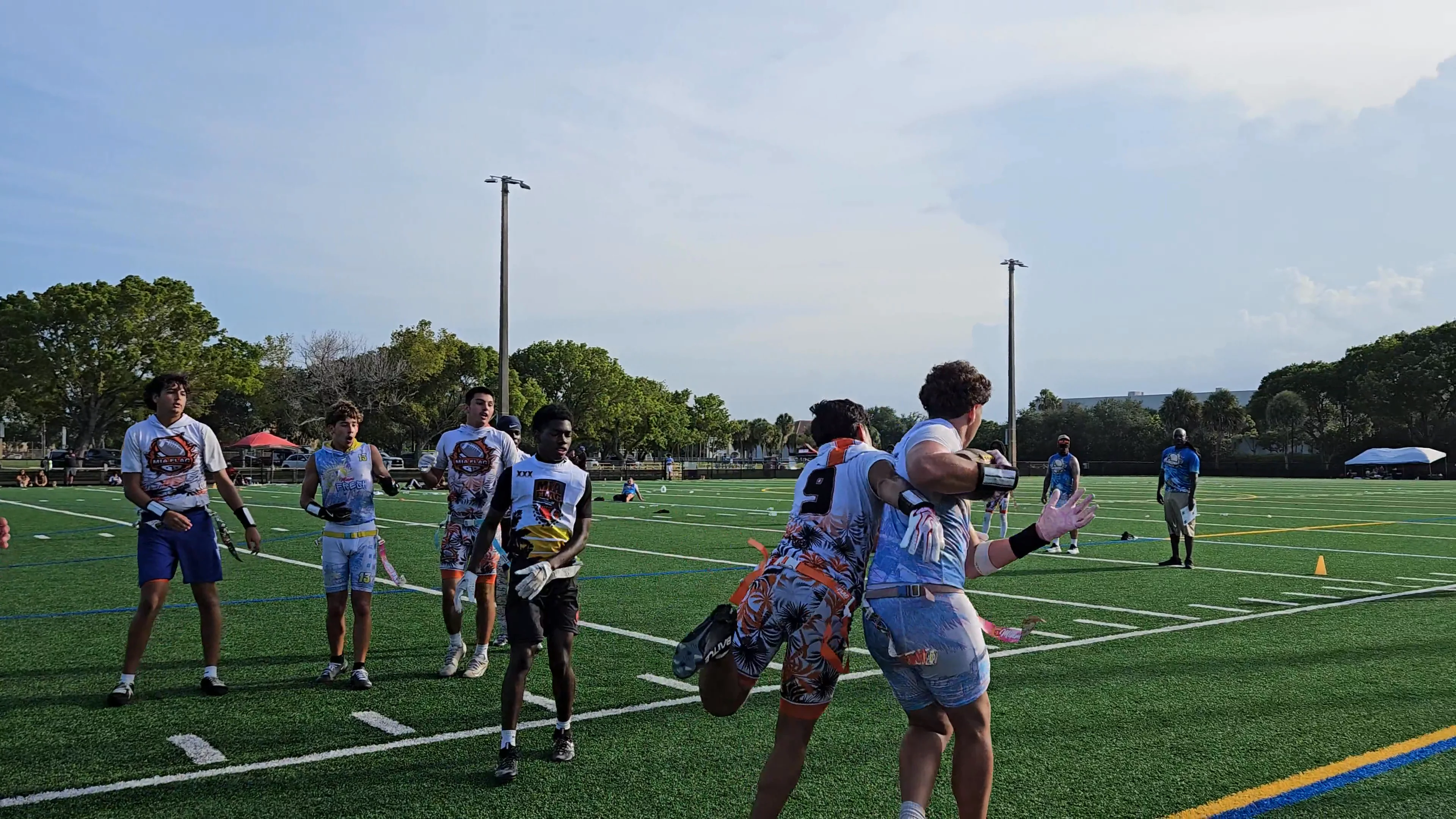Miami Fresh (HS Boys) Touchdown throw