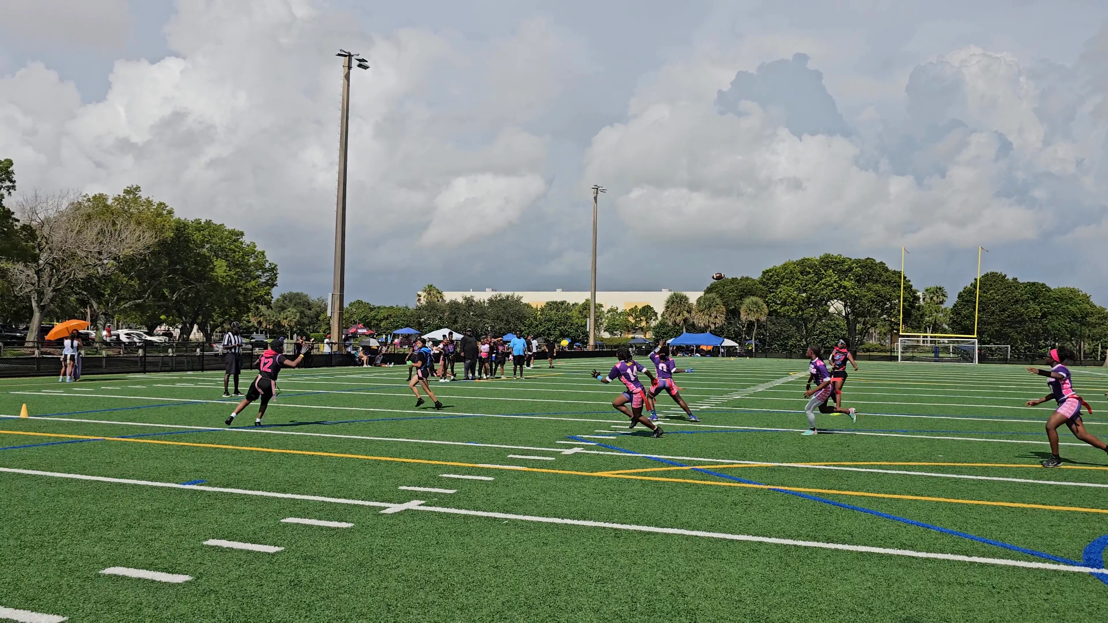 Swamp Angels Touchdown throw
