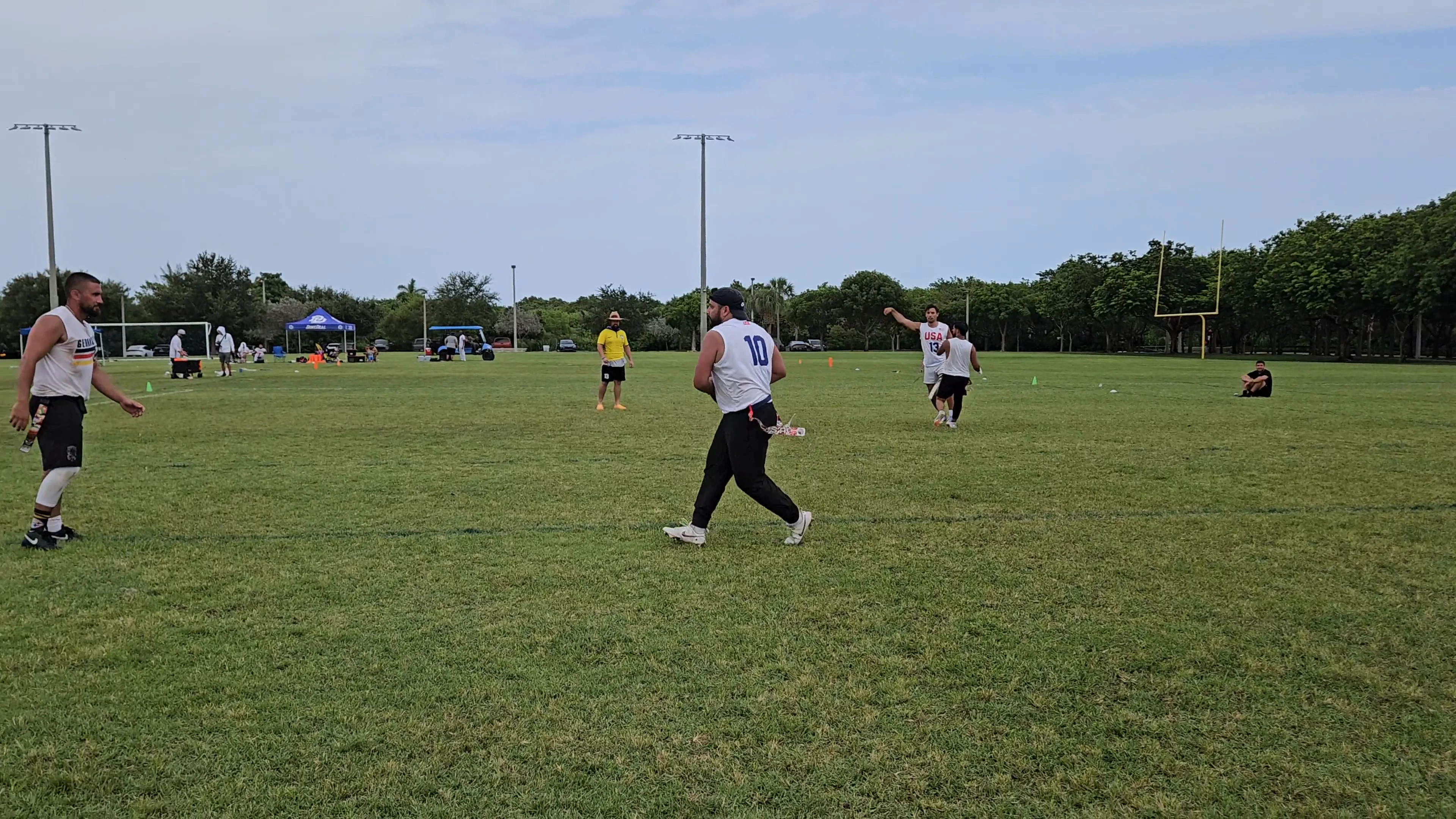 USA Touchdown throw