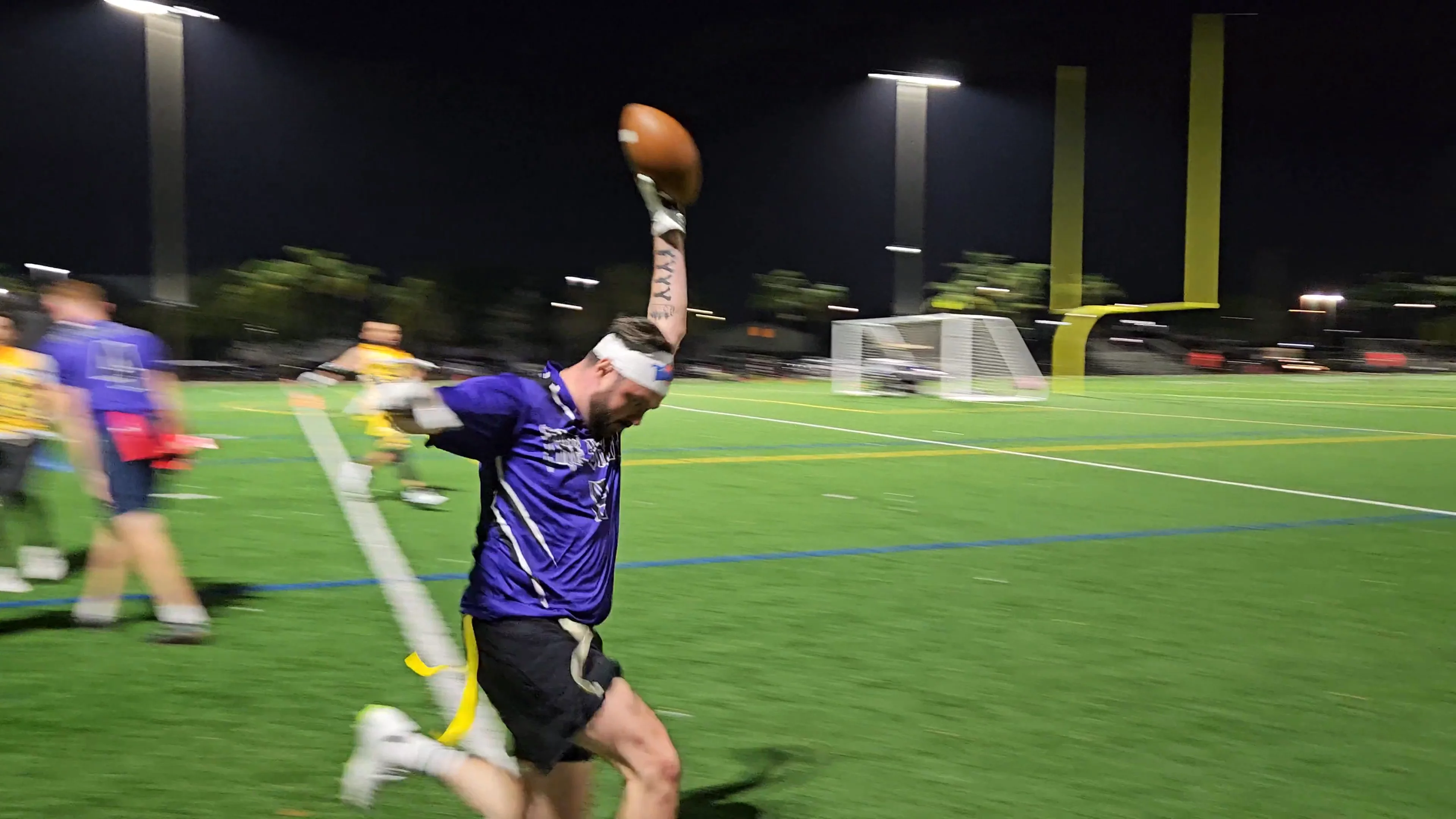The Vault Touchdown throw
