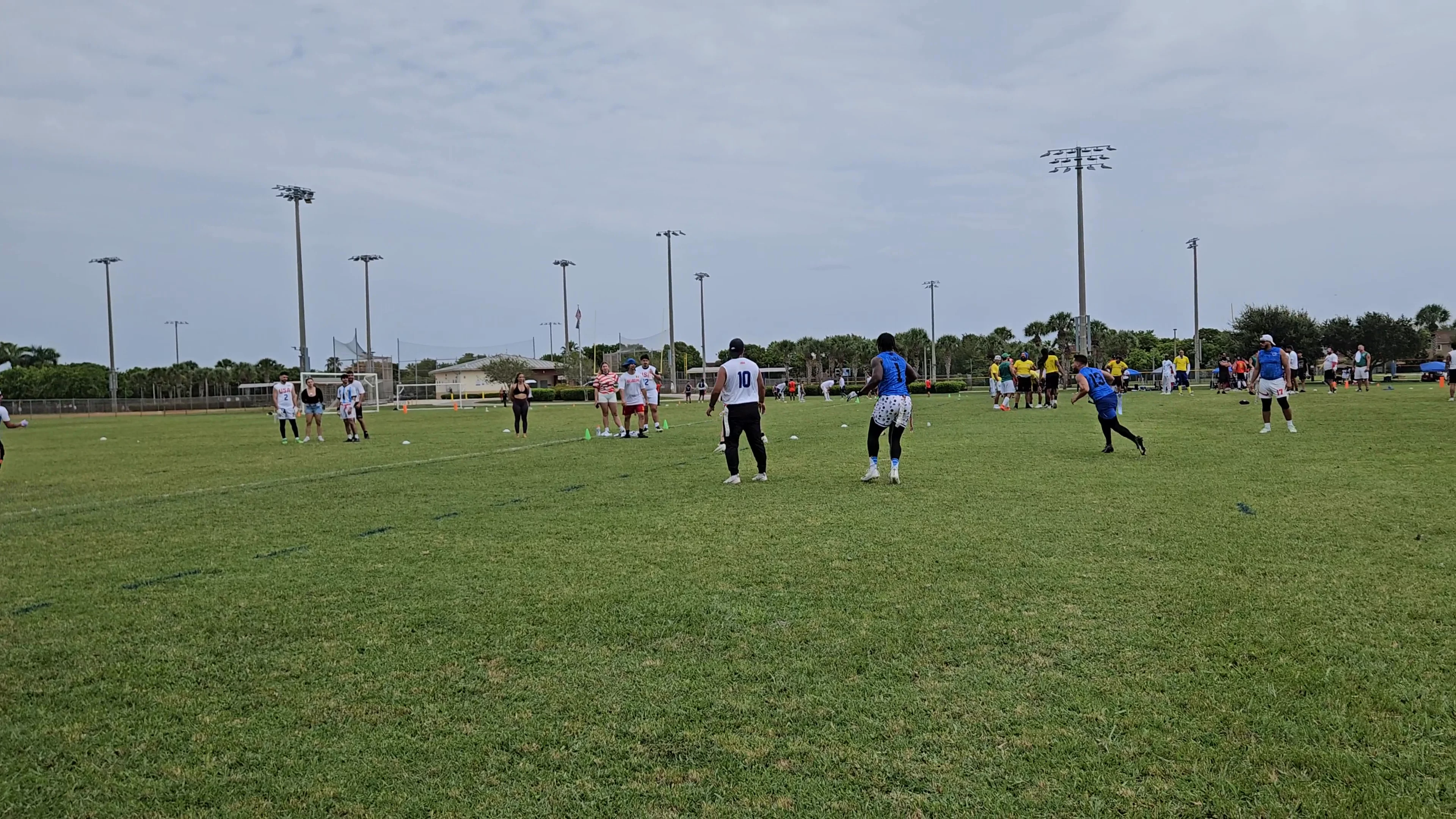 USA Touchdown throw