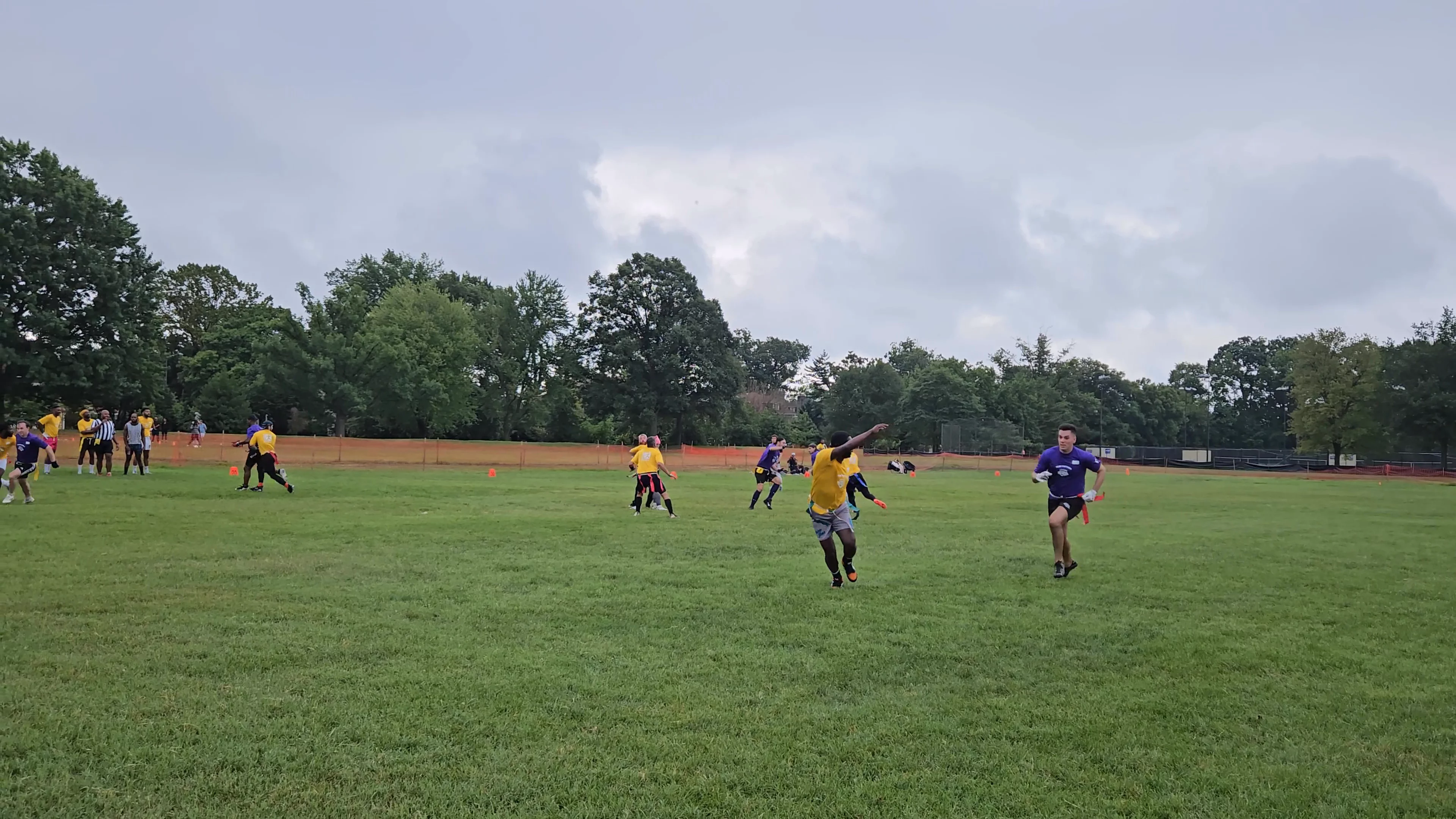 Purple Nurples Run for 1st down