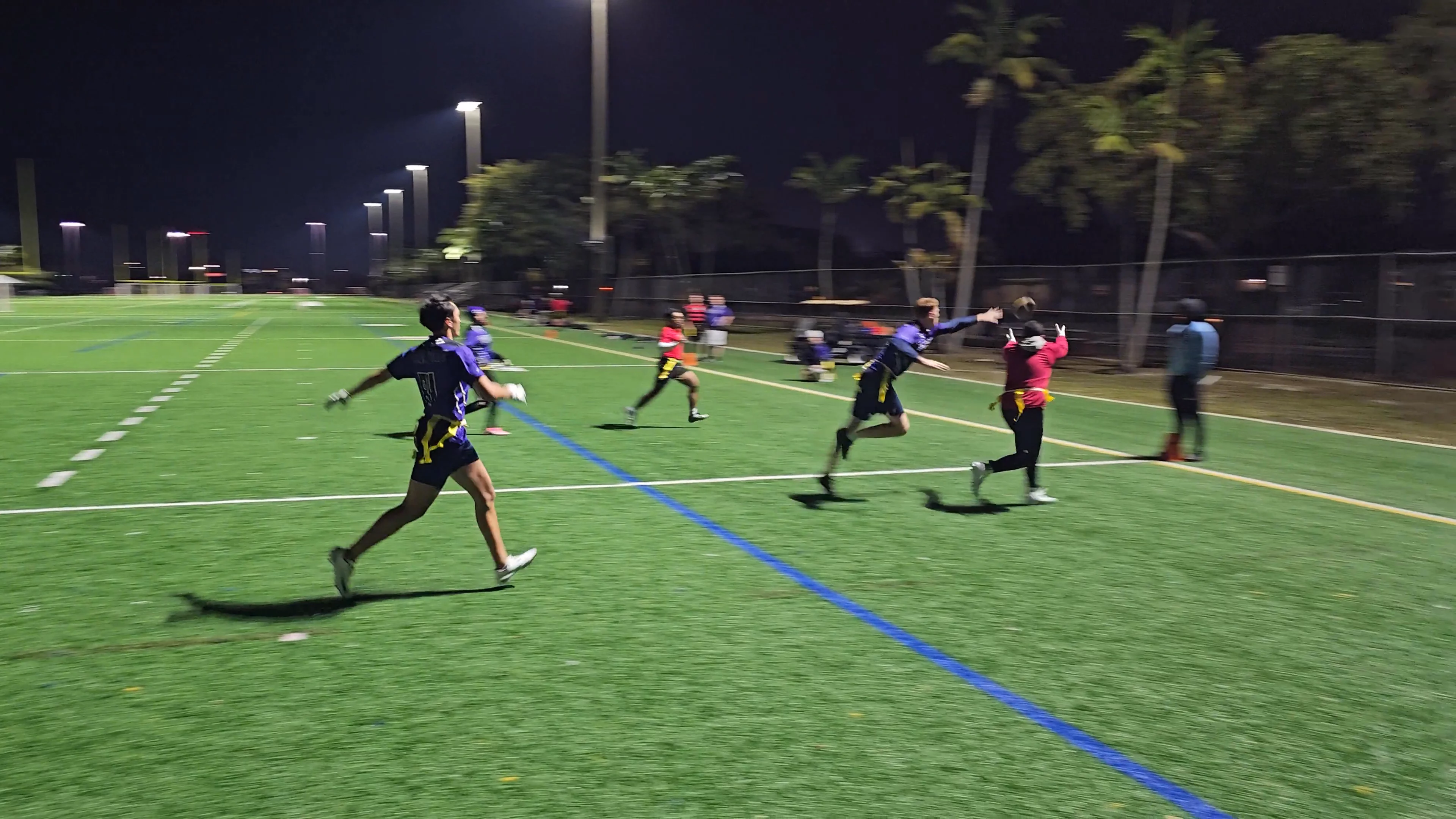 Salamanders Touchdown throw