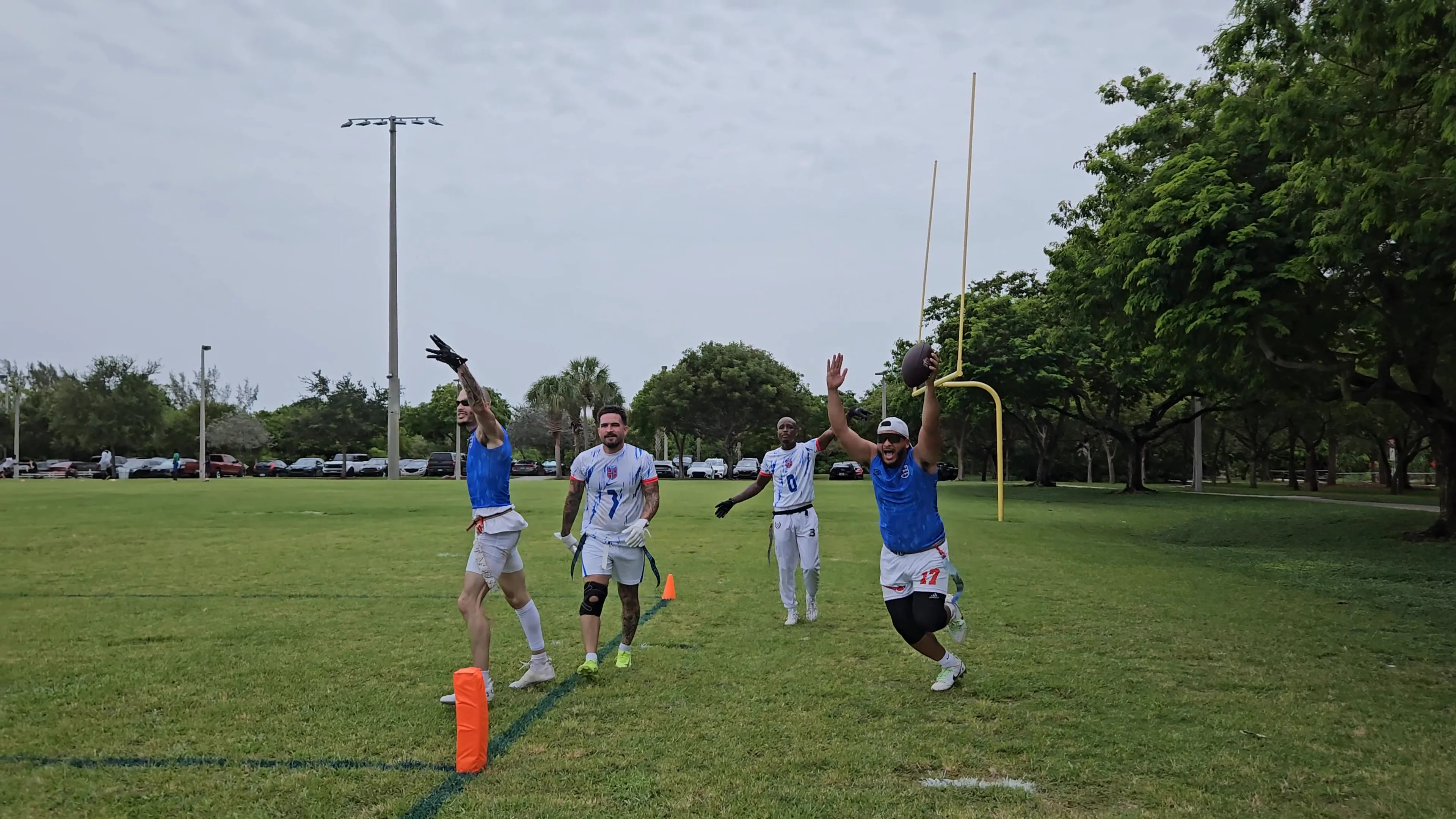 England Touchdown throw