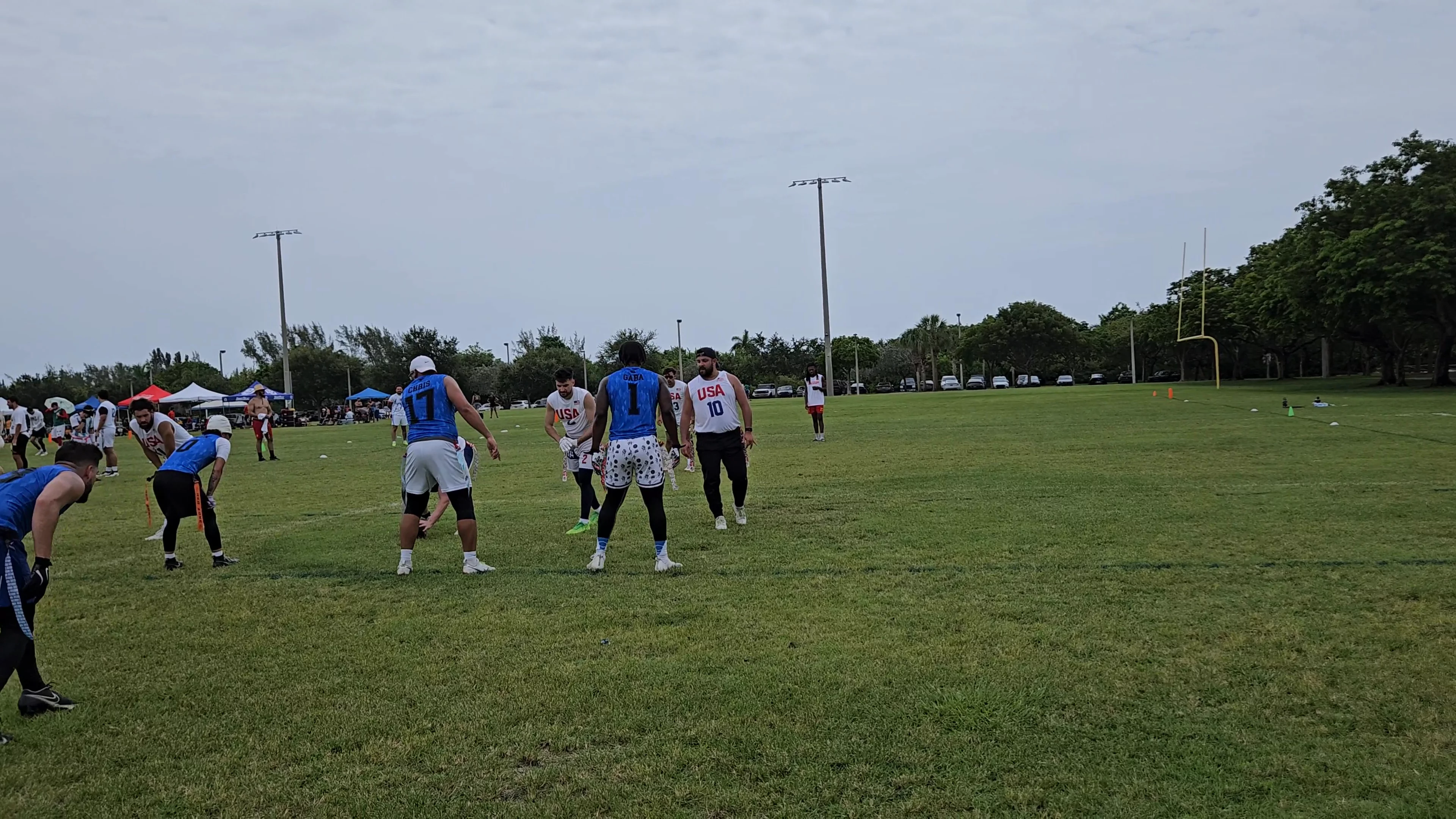 USA Touchdown throw