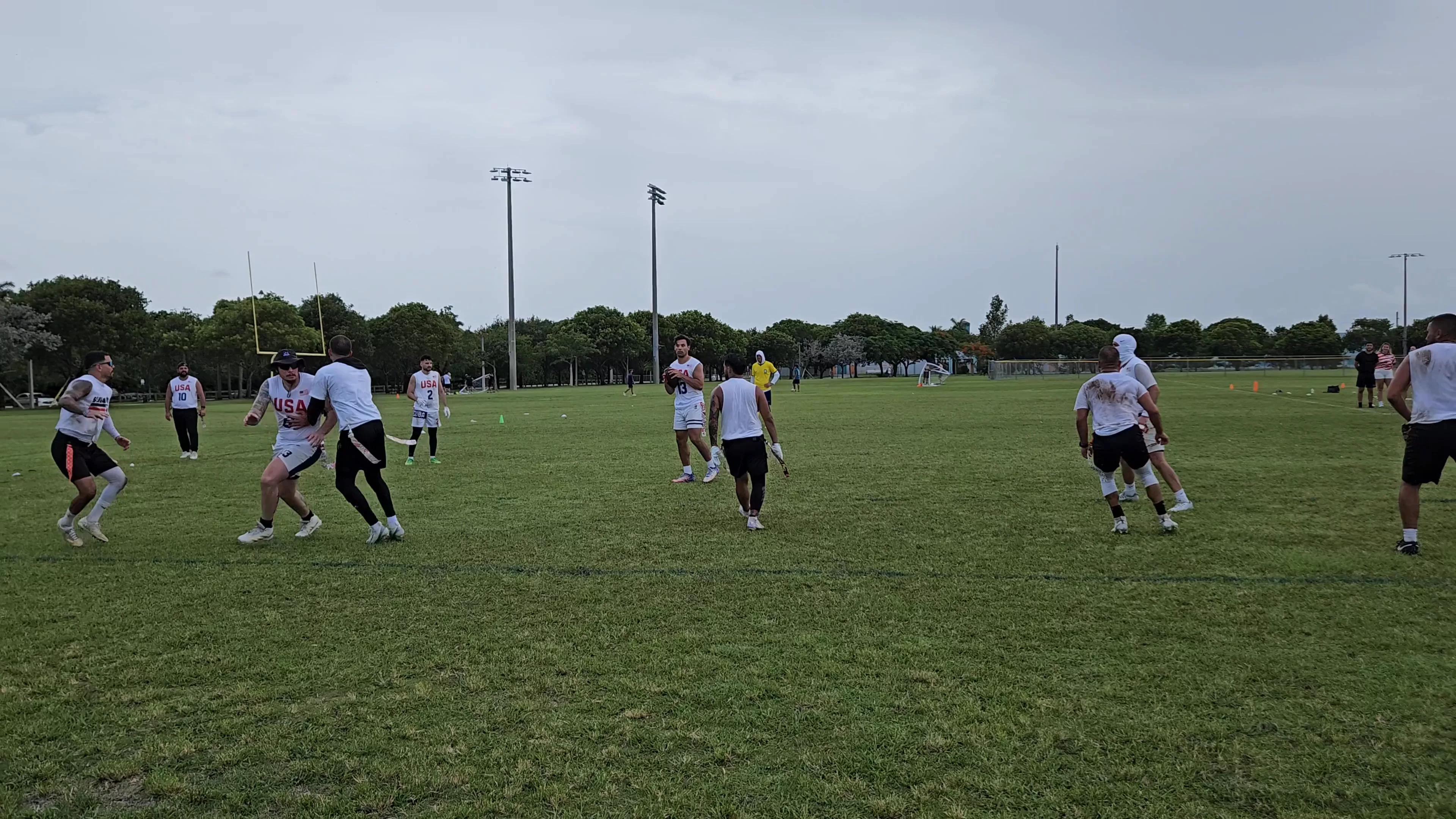 USA Touchdown throw